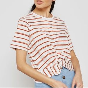 NWT Forever 21 Tied Striped Top